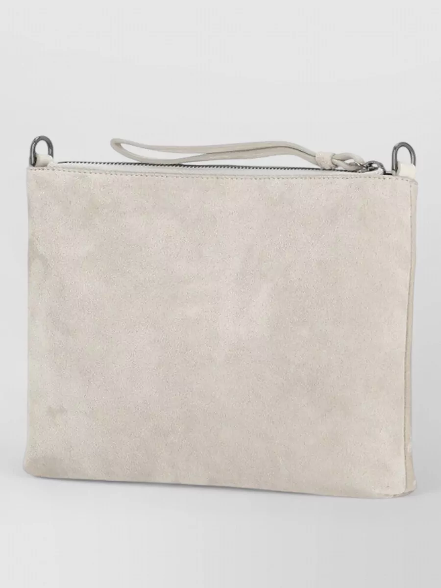 Panicale Leather Pochette Clutch Sequin Shoulder Strap