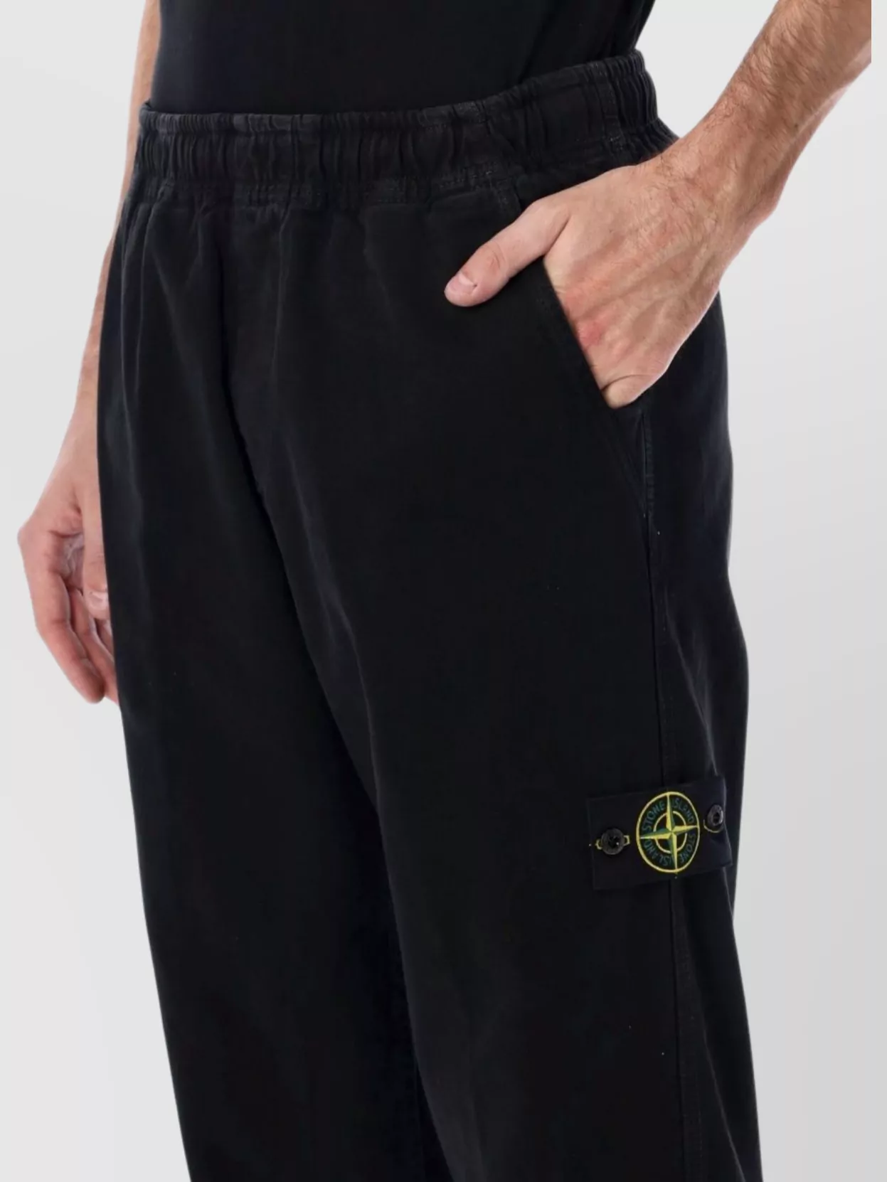 Stone Island Organic Cotton Loose Fit Trousers