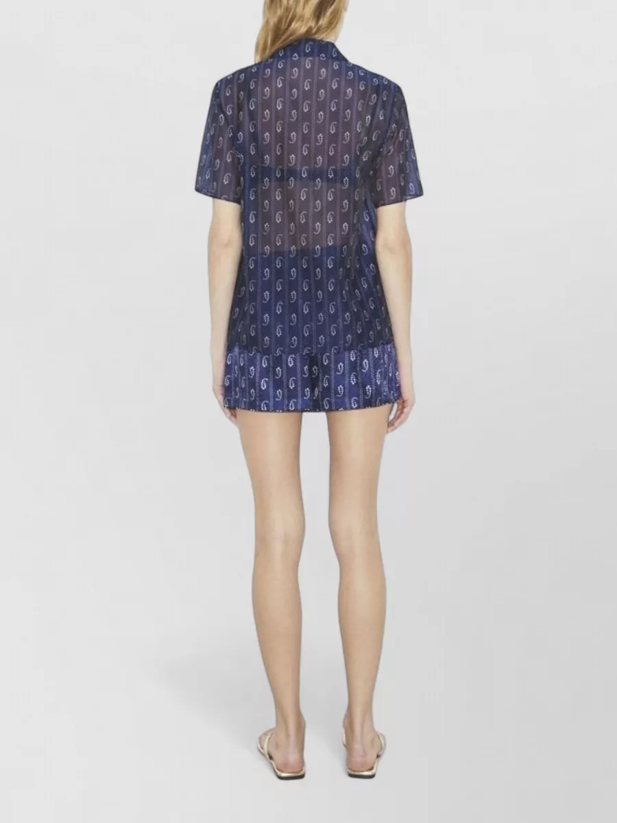 Tory Burch Printed Satin Shorts
