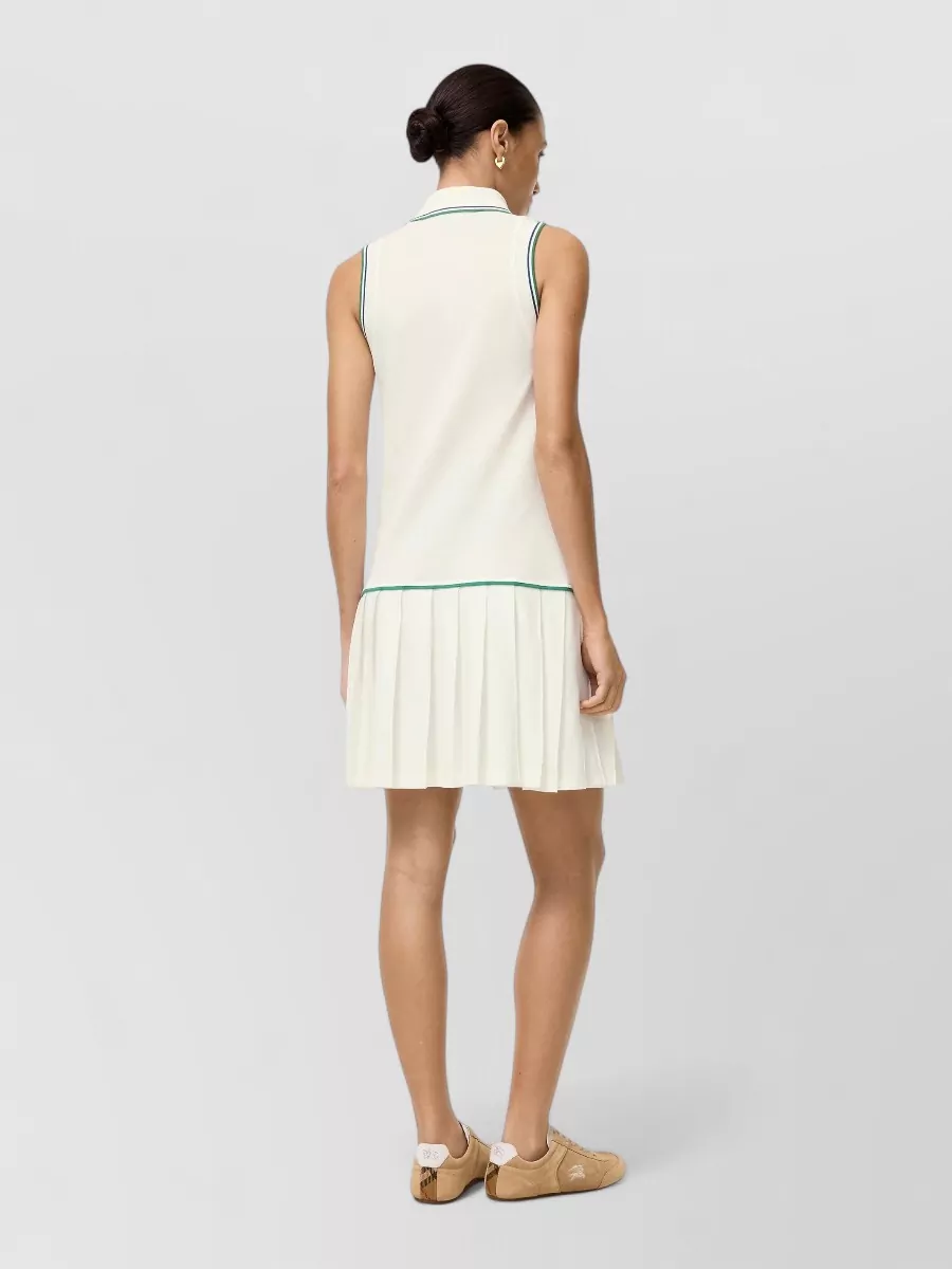 Burberry Cotton Pleated Mini Dress