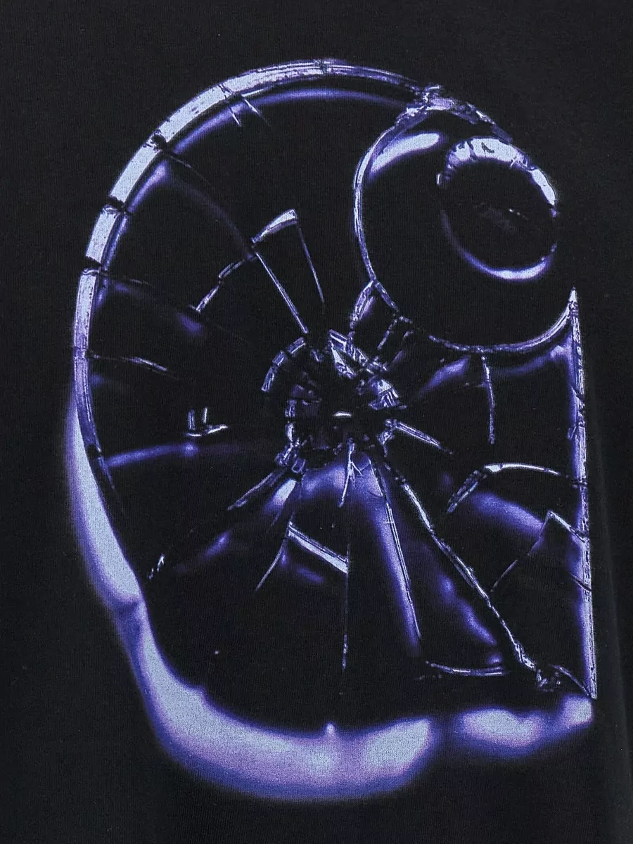 Carhartt Wip Shattered Logo Crew Neck Graphic T Shirt