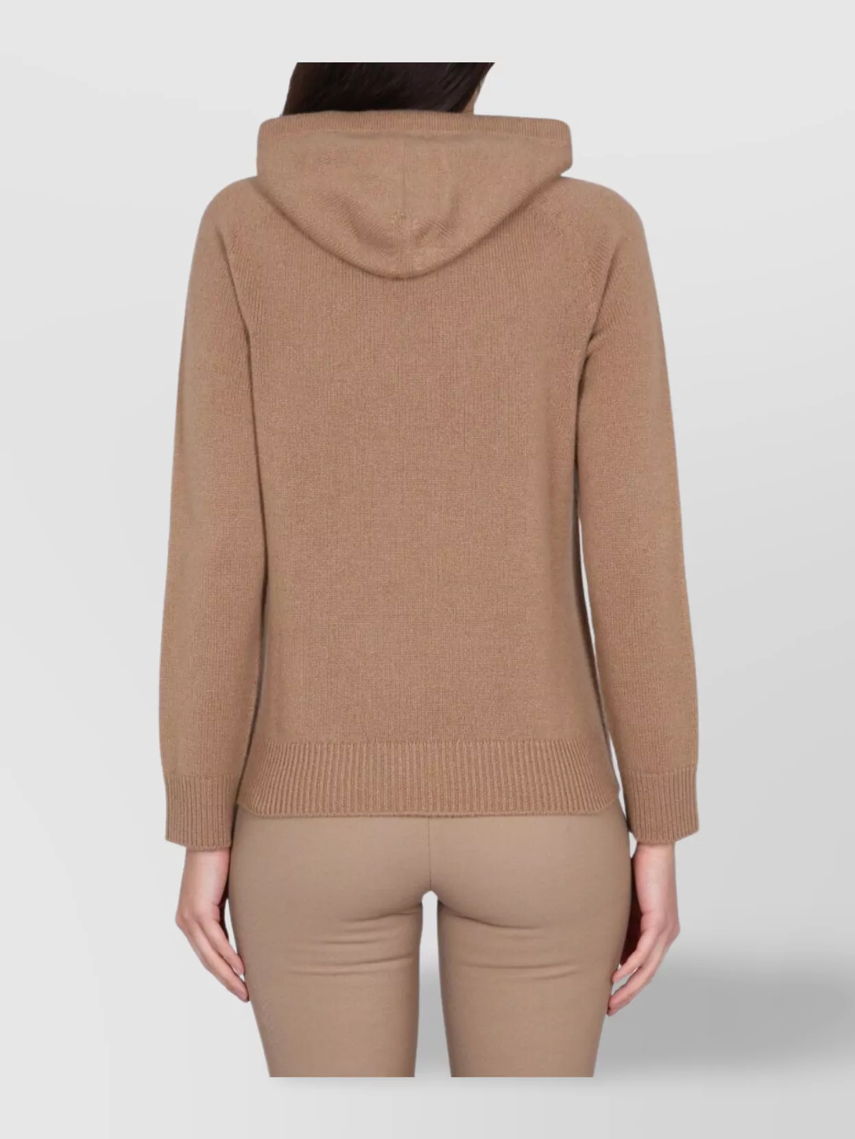 S Max Mara Hooded Long Sleeve Knit Top