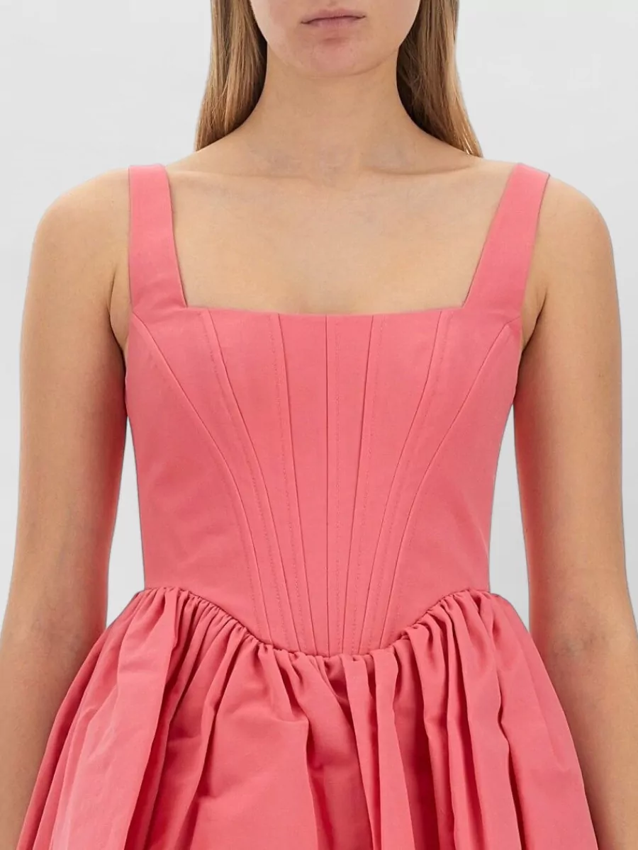 Staud Cotton Blend Mini Dress