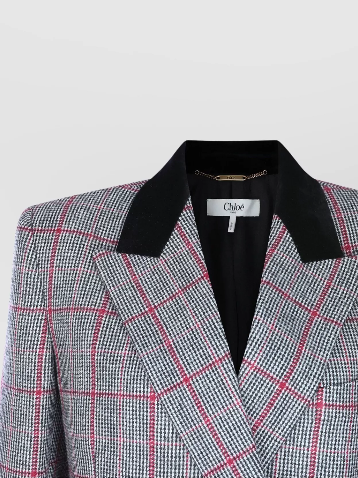 Chloé Longline Structured Blazer Button Detailing