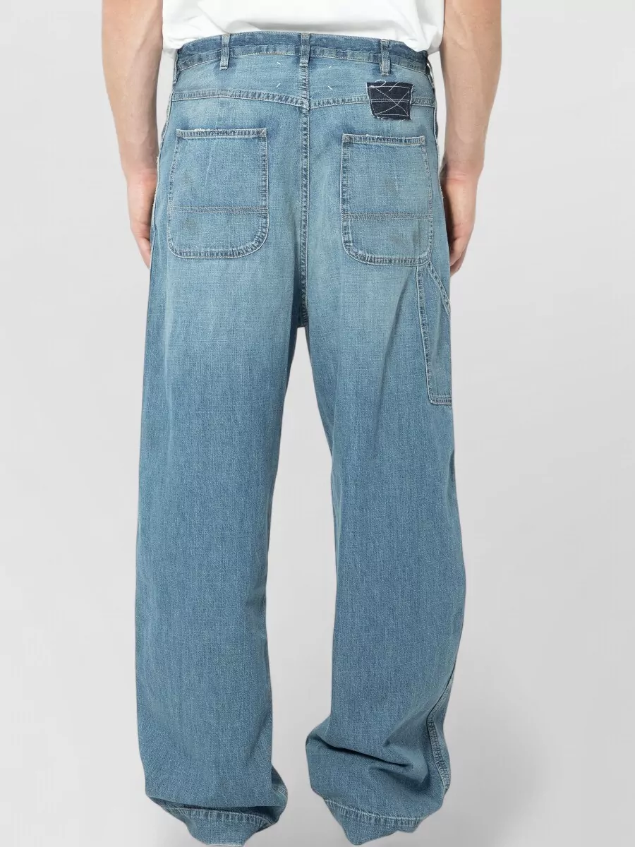 Maison Margiela Denim Mid-Rise Wide-Leg Jeans