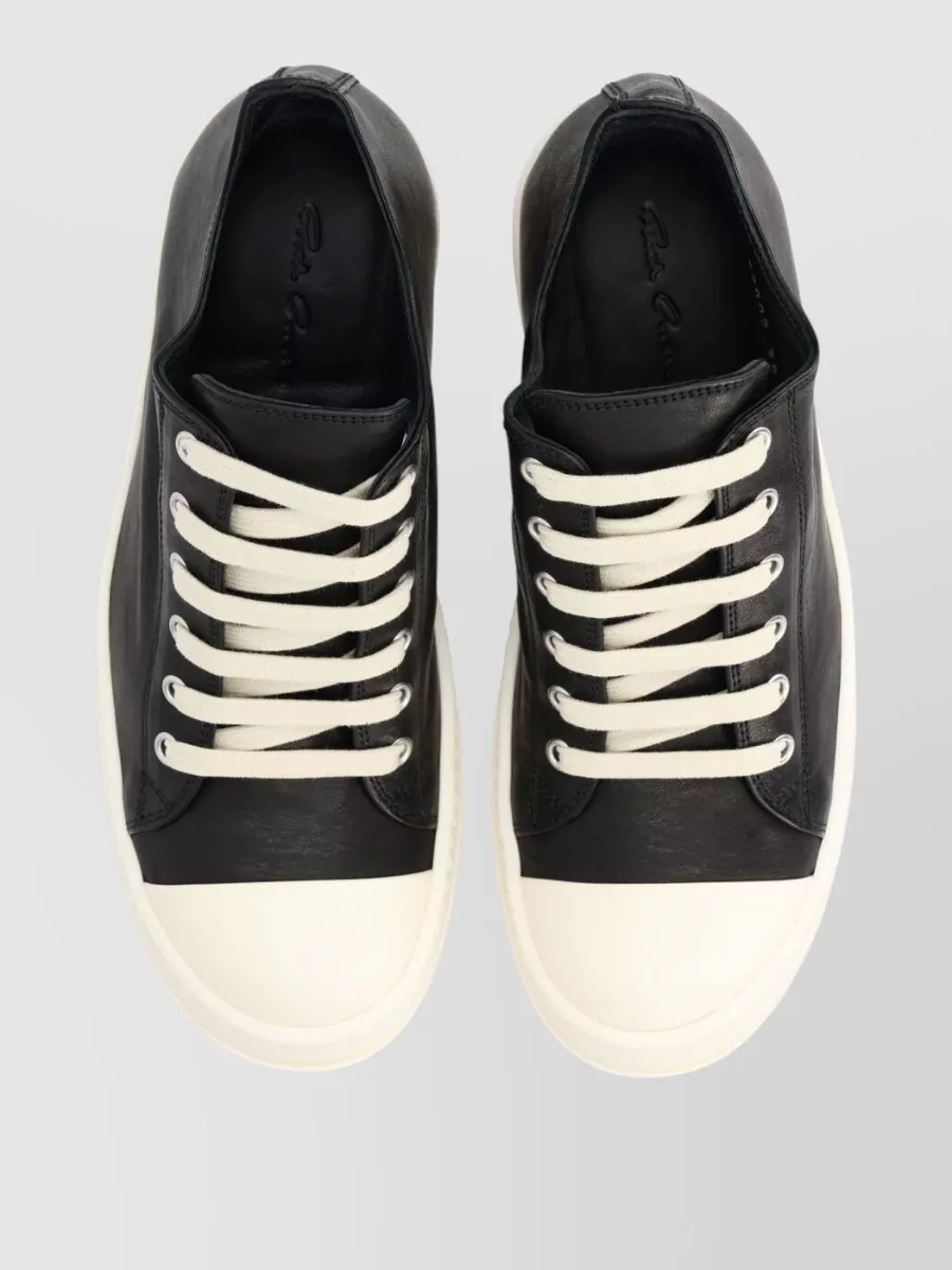 Rick Owens Low Top Sneaker Contrast Rubber Sole
