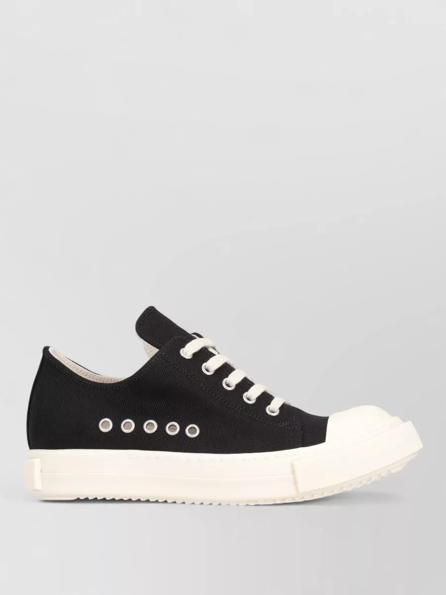 Rick Owens cotton low-top sneakers