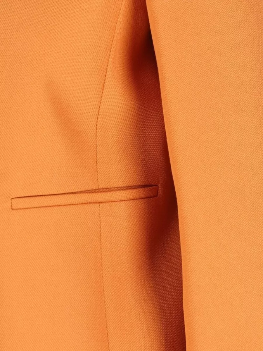 Fendi Wool Jacket Double Breasted Notch Lapels In Animal Print