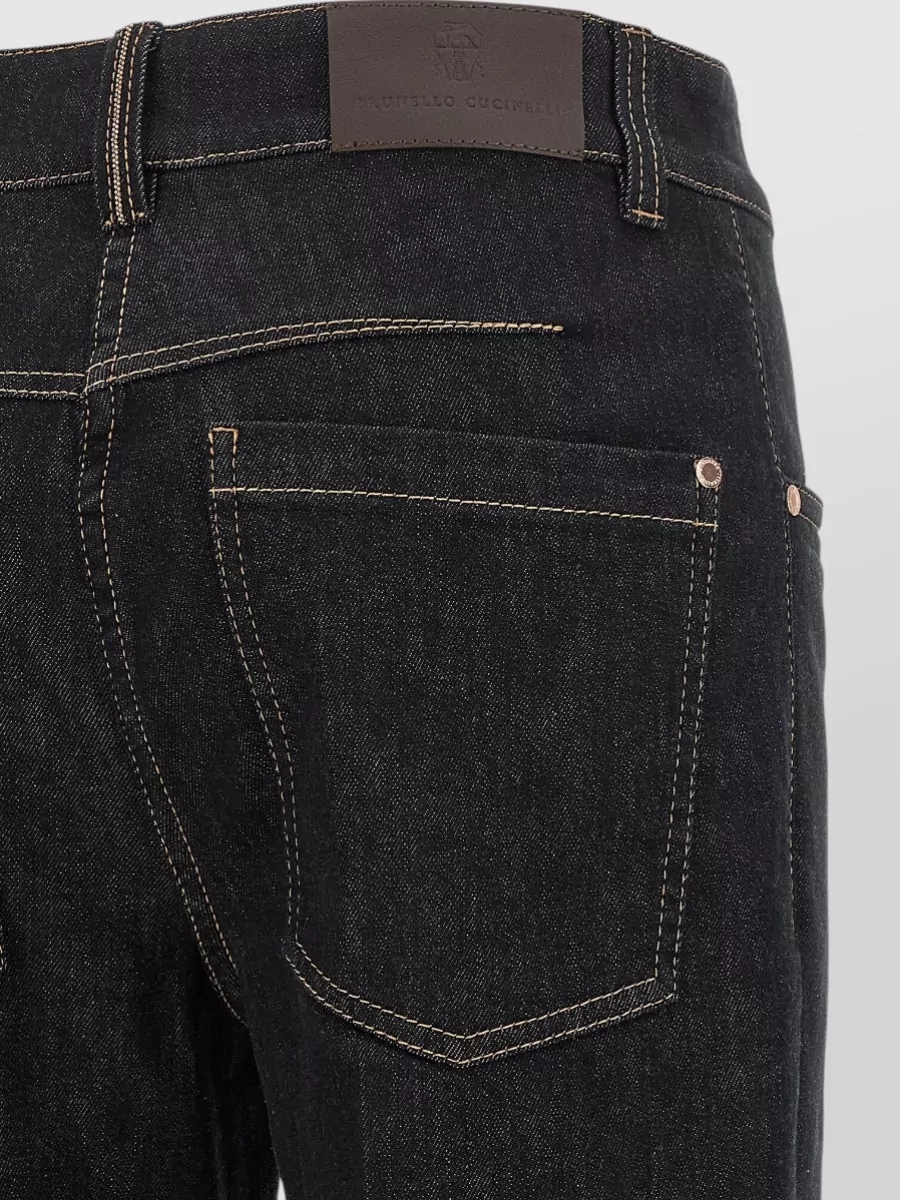 Brunello Cucinelli Denim High-Rise Flared-Leg Jeans