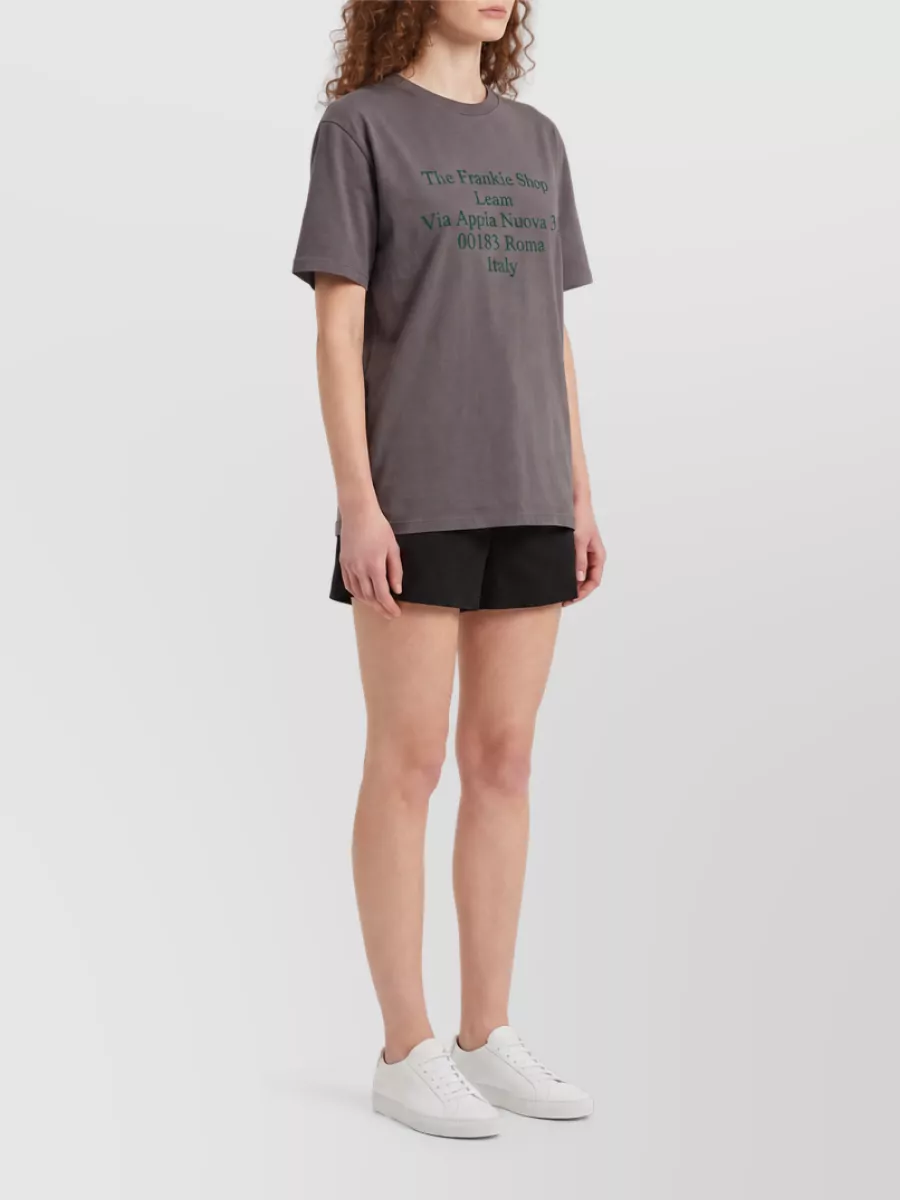 The Frankie Shop Cotton Regular-Fit Crew-Neck Short-Sleeve T-Shirt