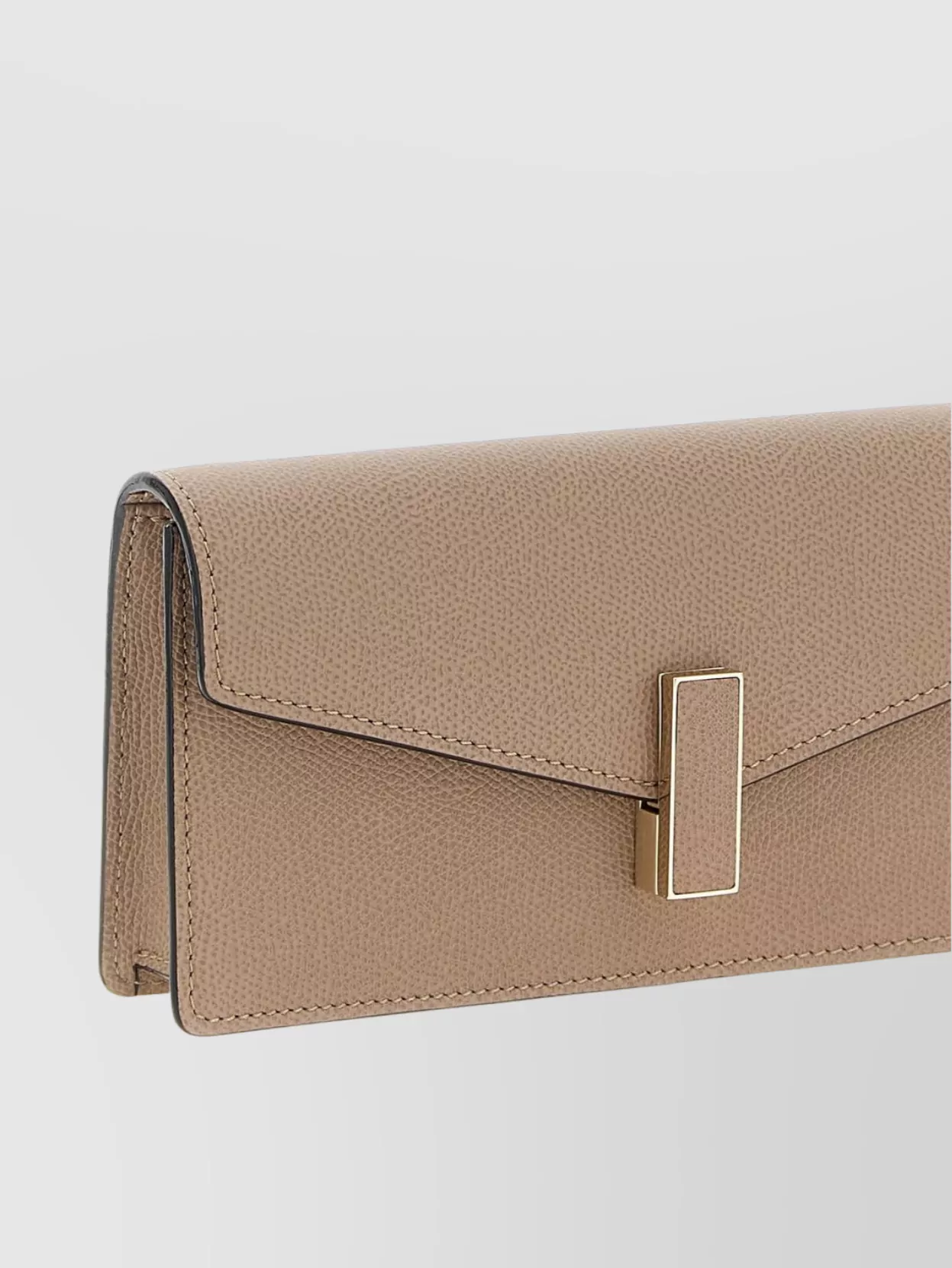 Valextra Chain Strap Rectangular Clutch With Textured Finish