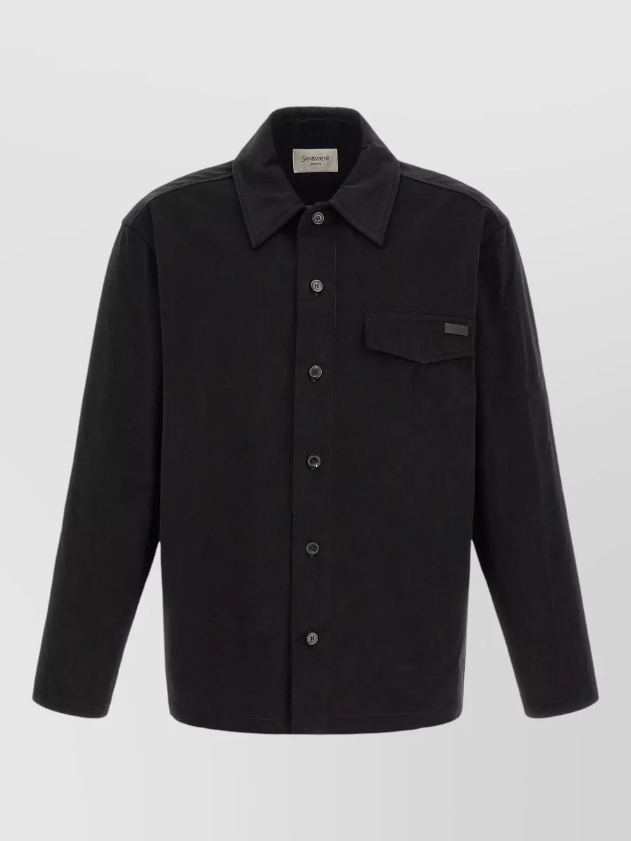 Saint Laurent Cotton overshirt jacket