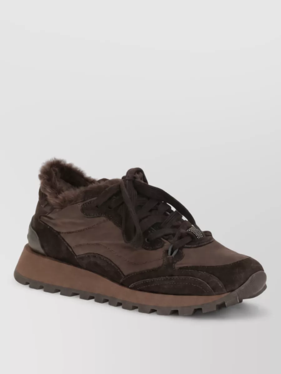 Brunello Cucinelli leather low-top sneakers