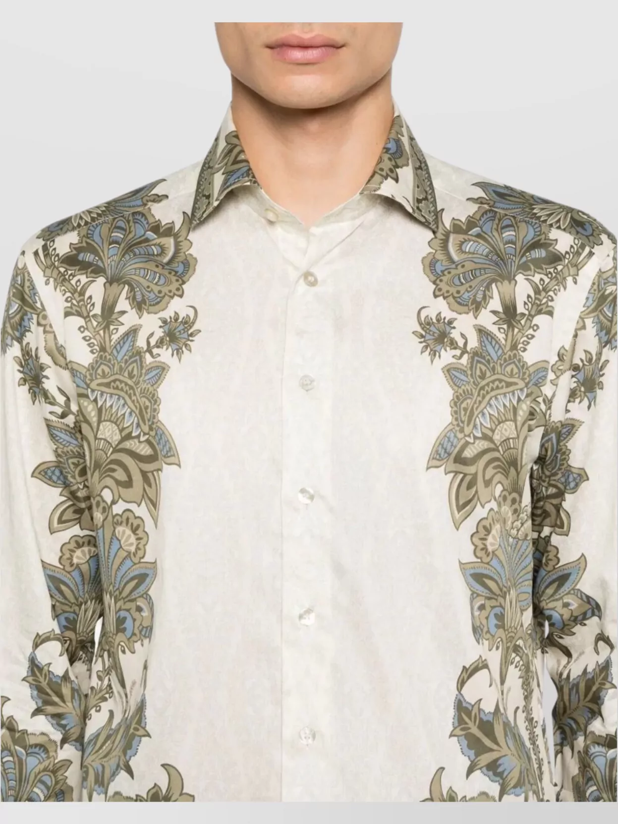 Etro Floral Paisley Long Sleeve Shirt