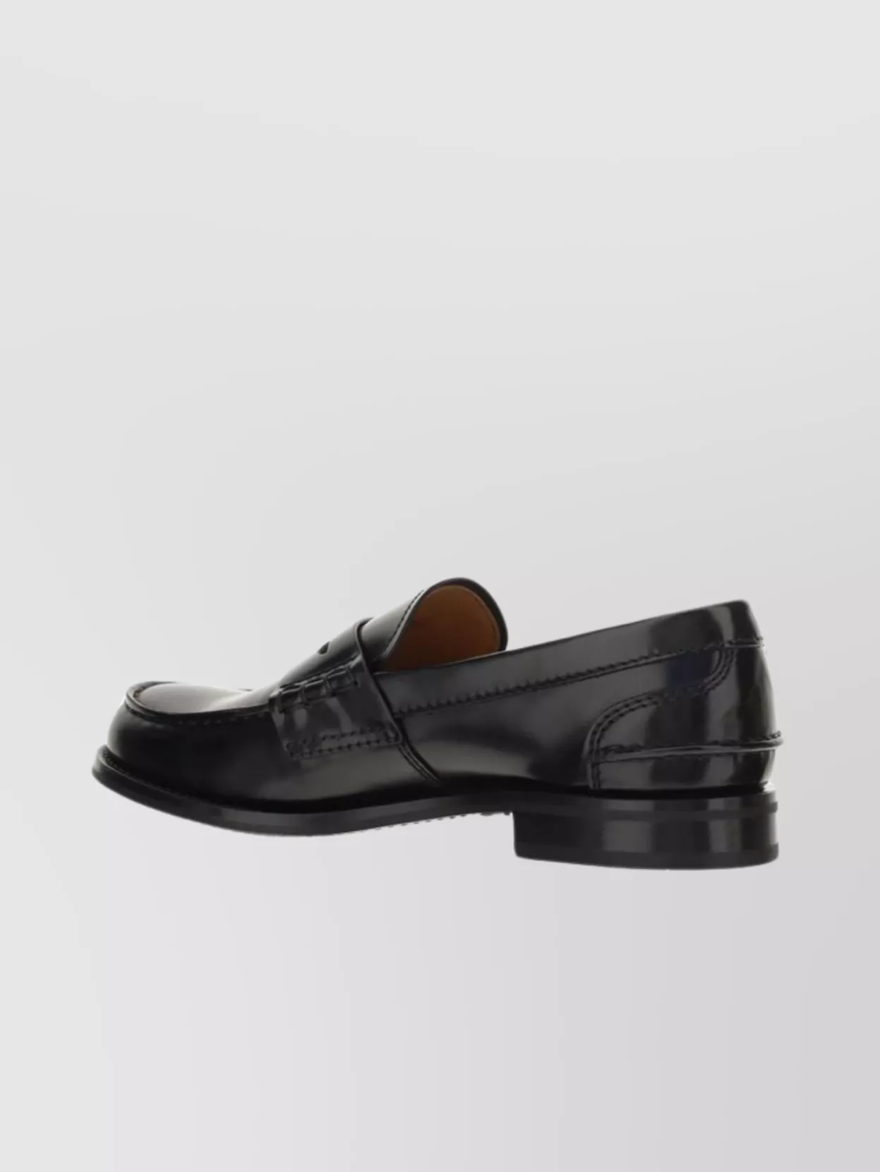 Church's Round Toe Loafers In Black
