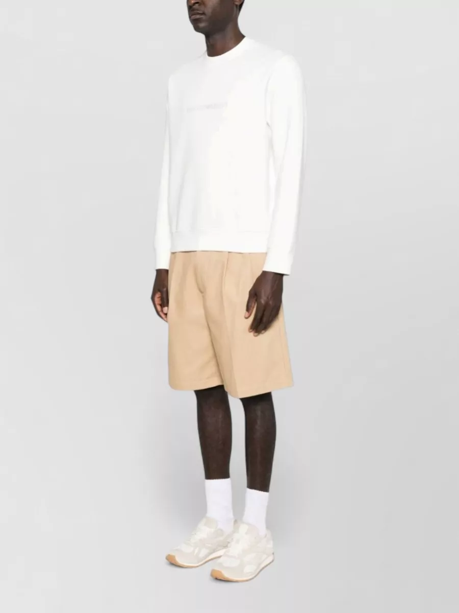 Emporio Armani Ribbed Cotton Sweatshirt
