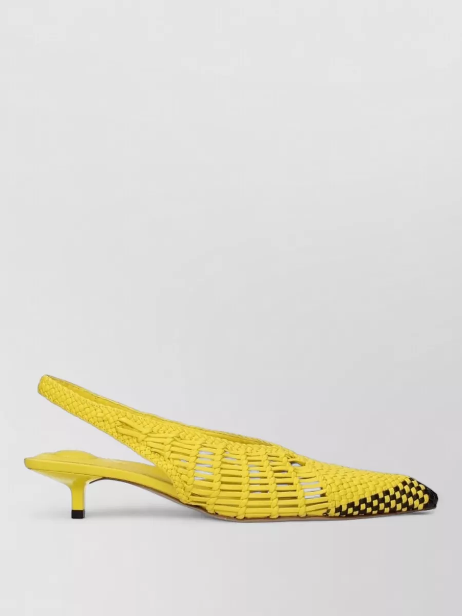 Jacquemus Leather Slingback Flat Sandals