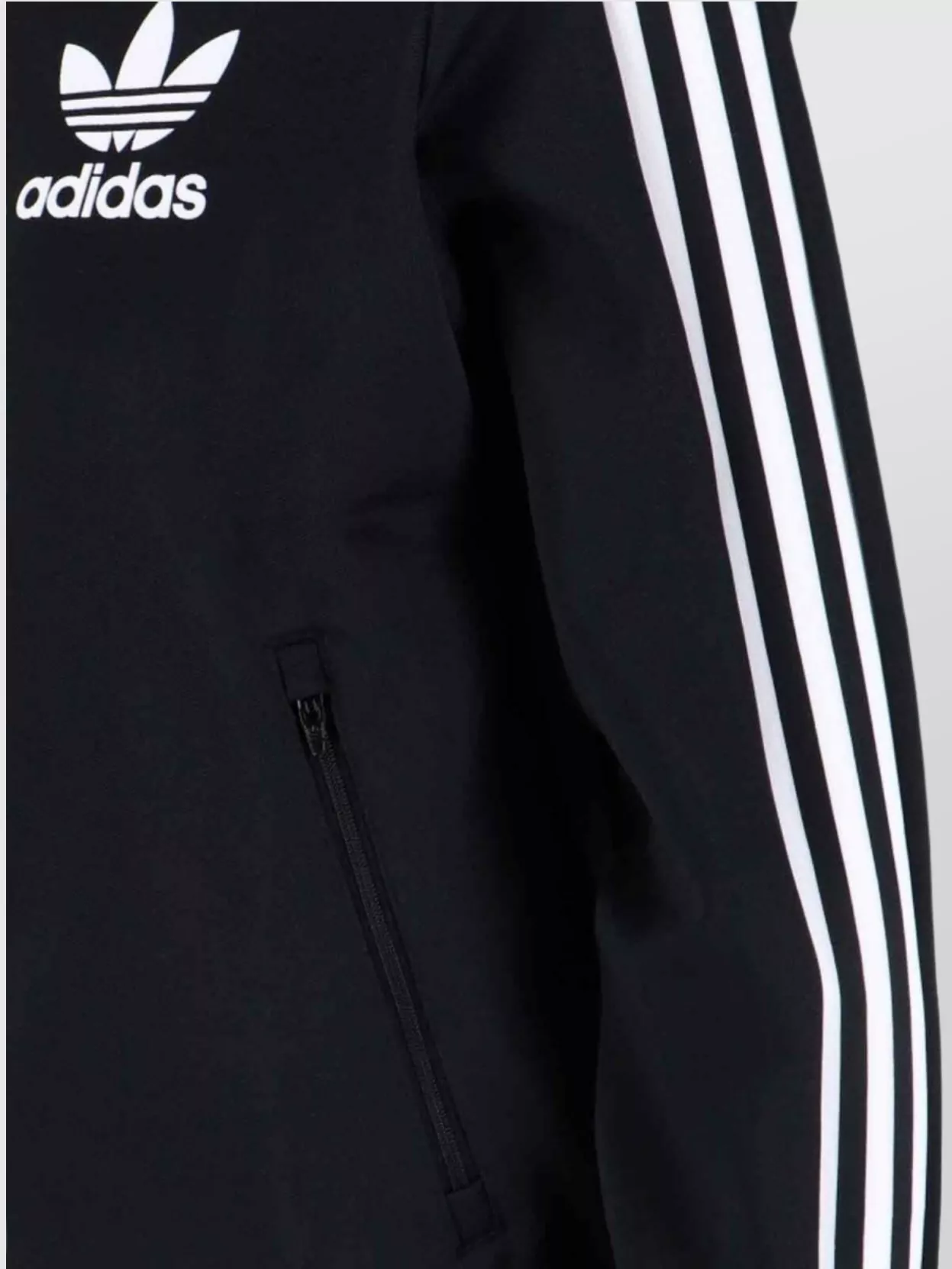 Adidas Collar Contrast Cuffs Hem