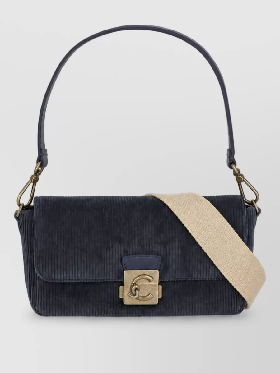 Coccinelle corduroy shoulder bag