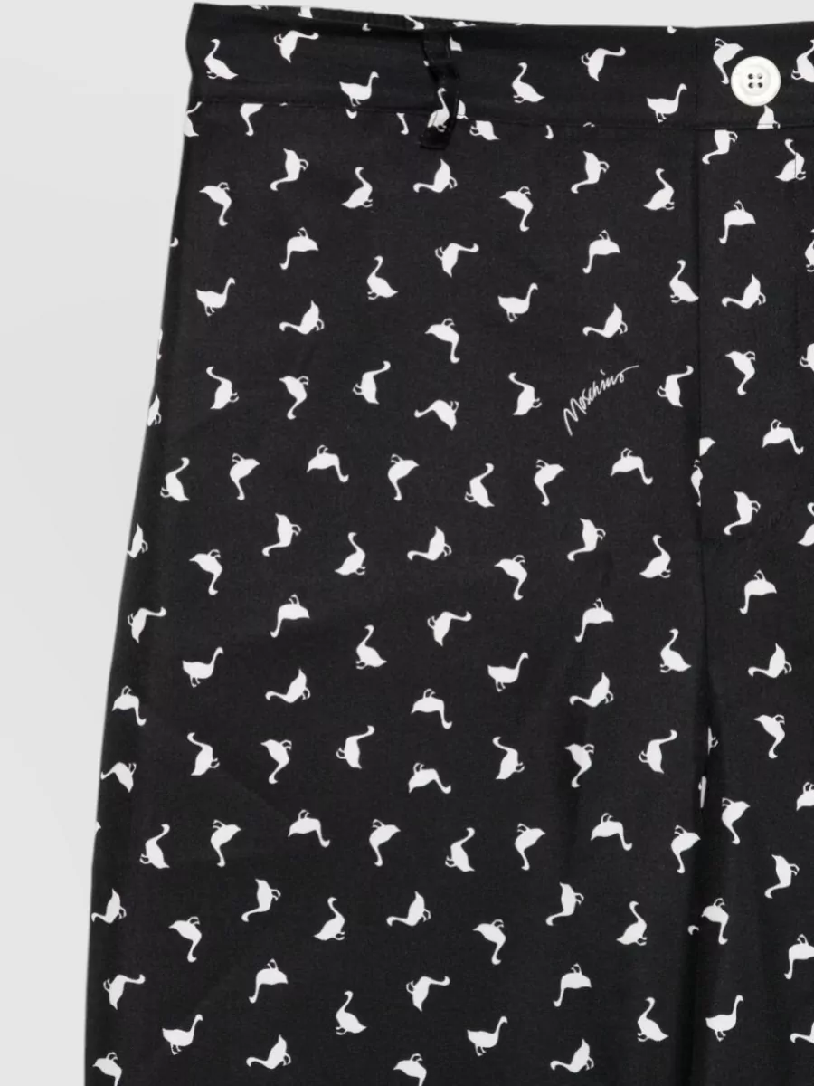 Moschino Silk Wide-Leg Trousers