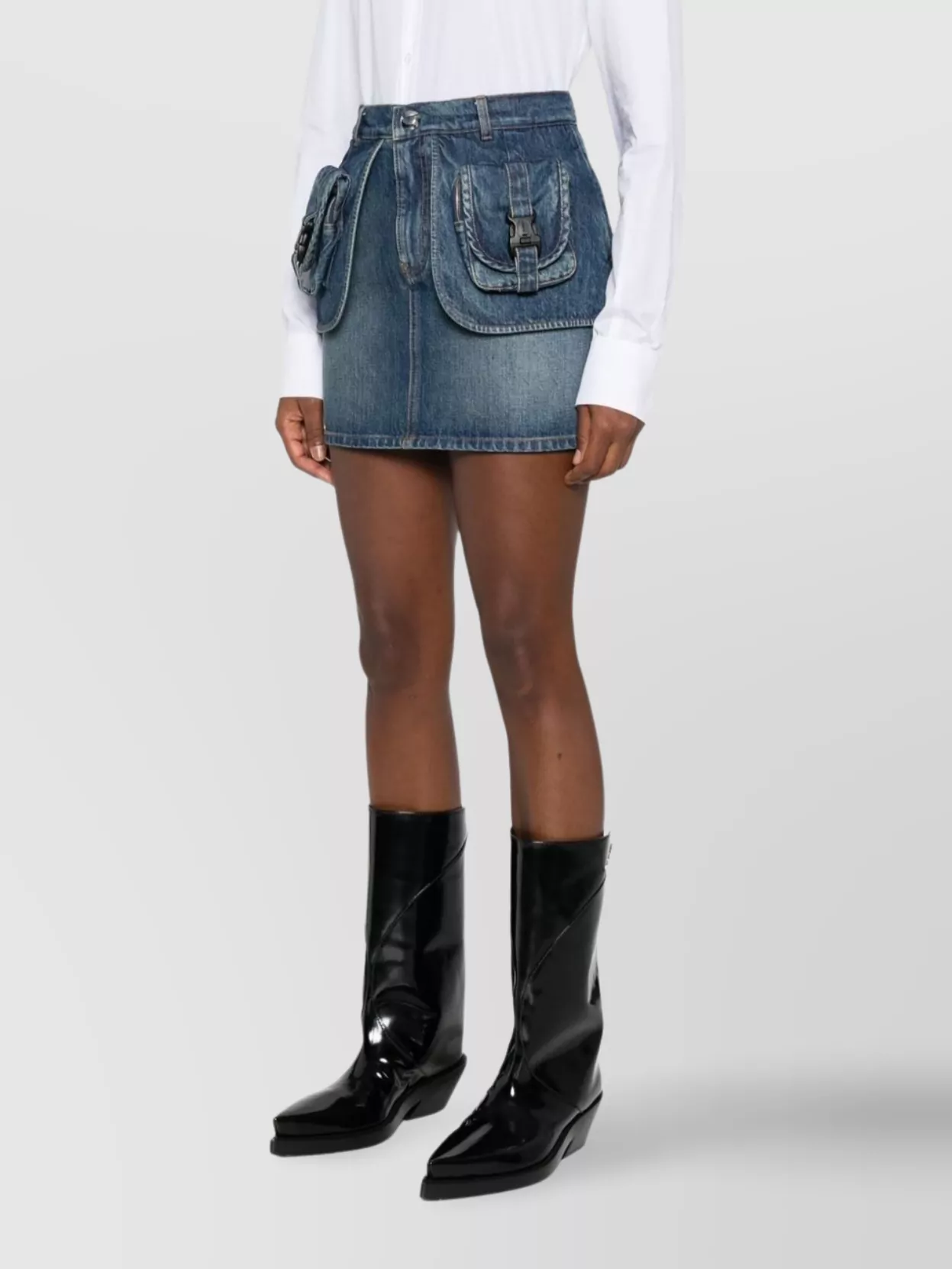 Coperni Mini Skirt With Belt Loops And Pockets