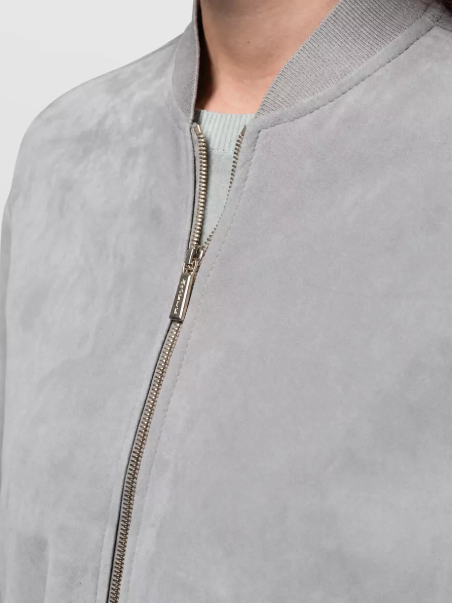 Moorer Leather Oversized Coat