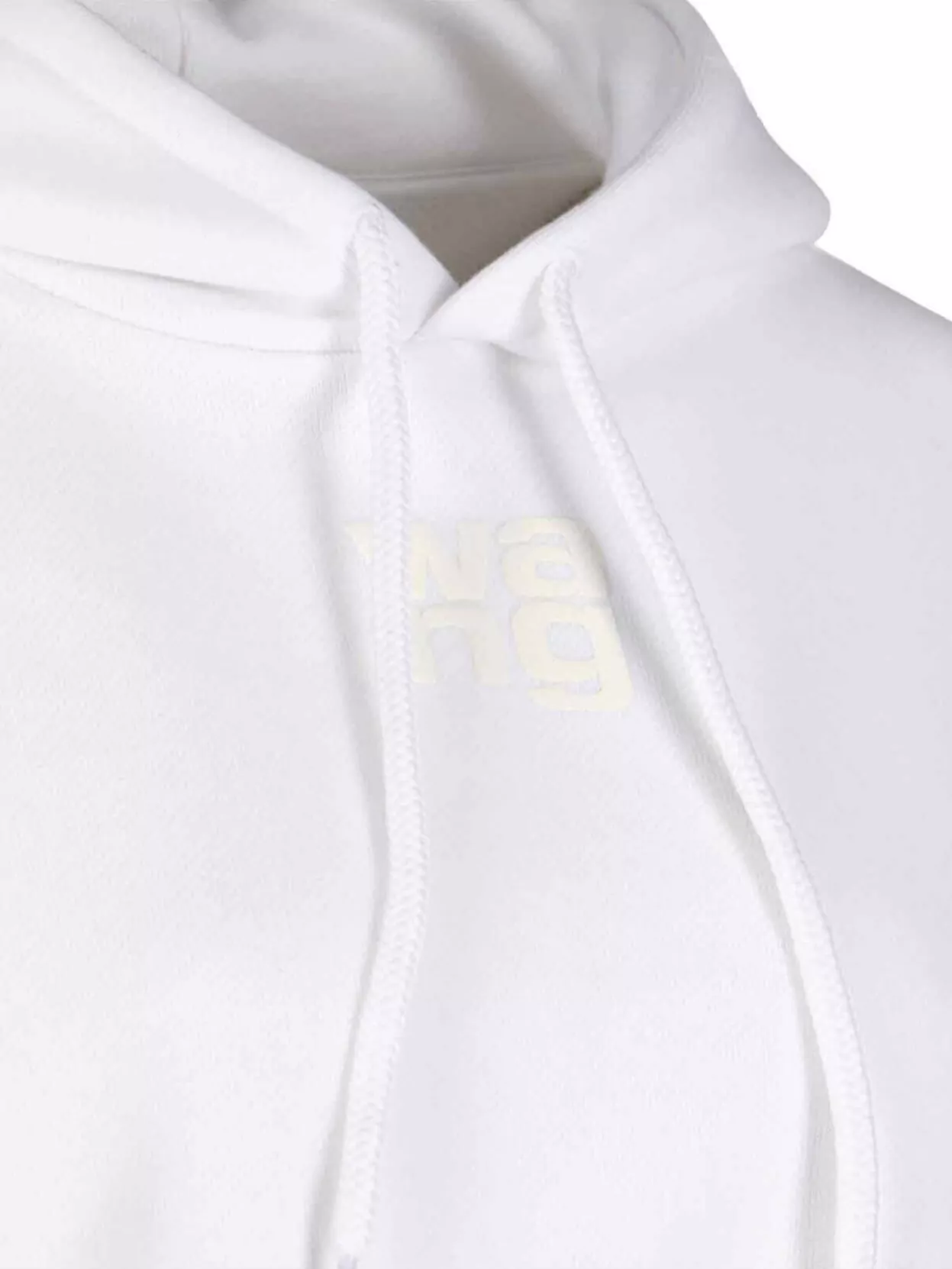 Alexander Wang Drawstring Hooded Knitwear With Ribbed Details