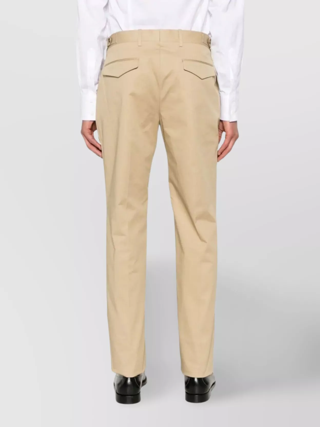 Lardini Tailored Neutrals Trousers With Clean Silhouette In Neutral