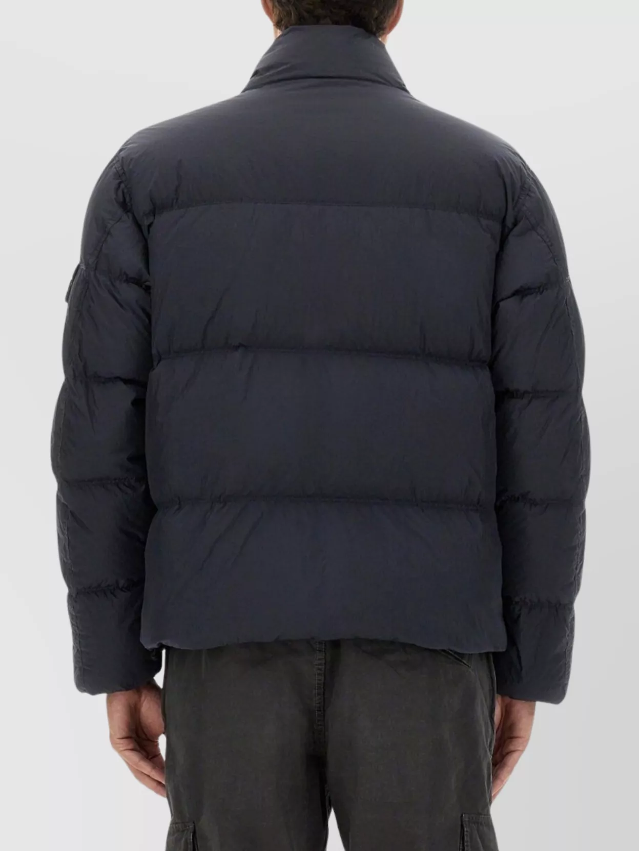 Stone Island Puffer High Collar Quilted Side Pockets Jacket