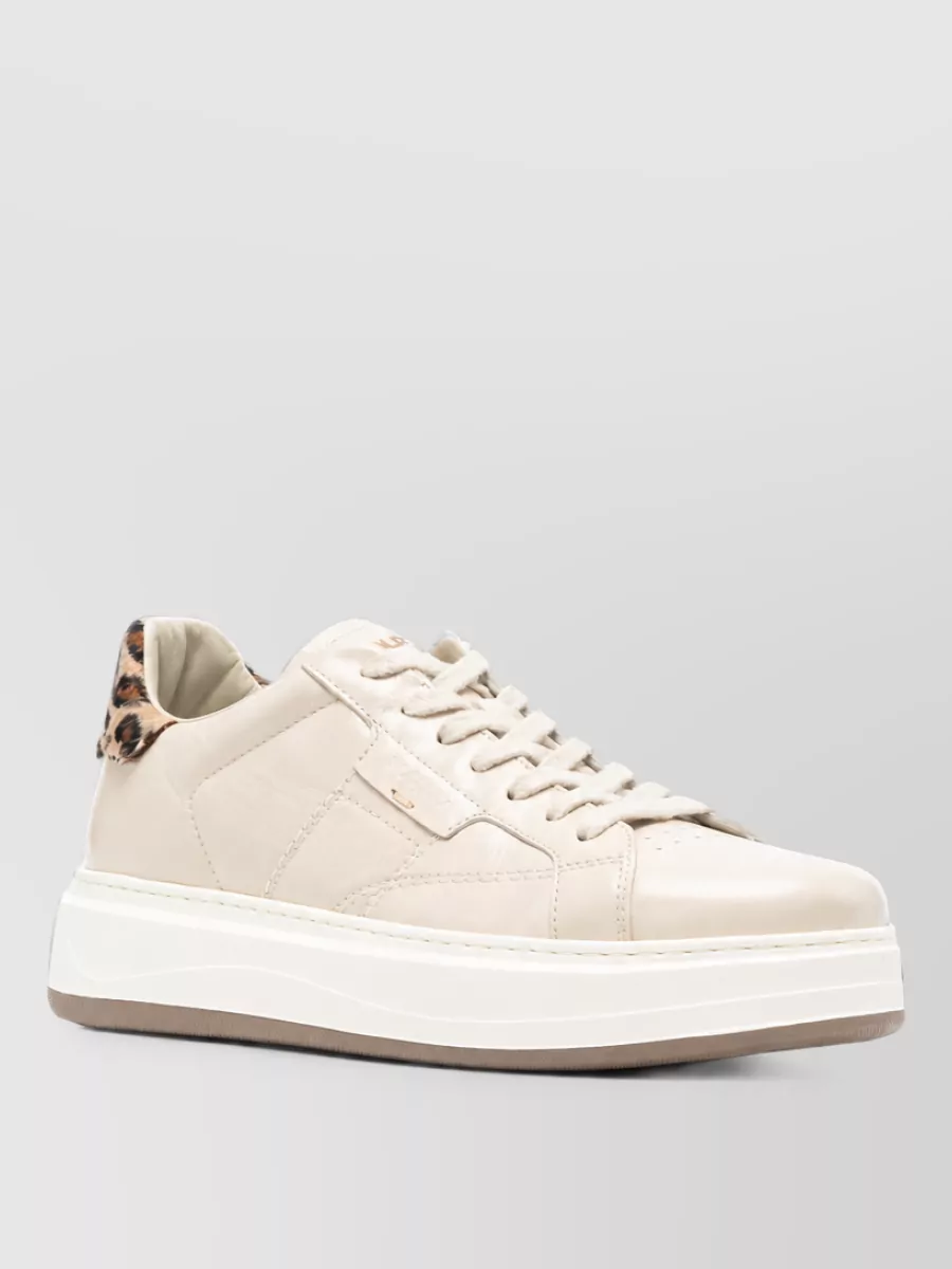 Woolrich leather lace-up sneakers