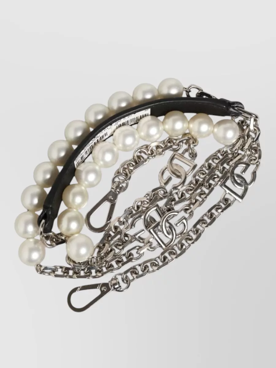 Dolce&Gabbana Sicily Leather Chain Bag Strap