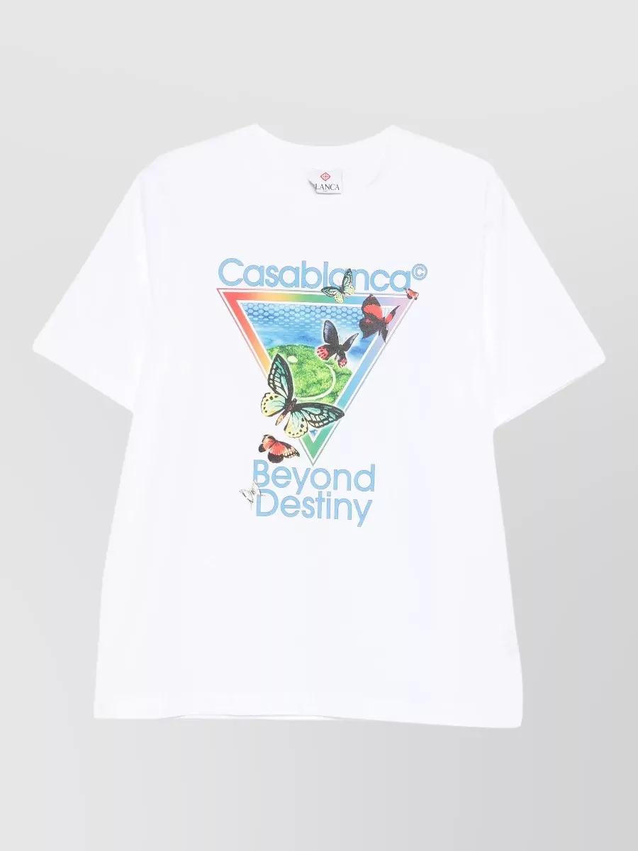 Casablanca cotton graphic t-shirt