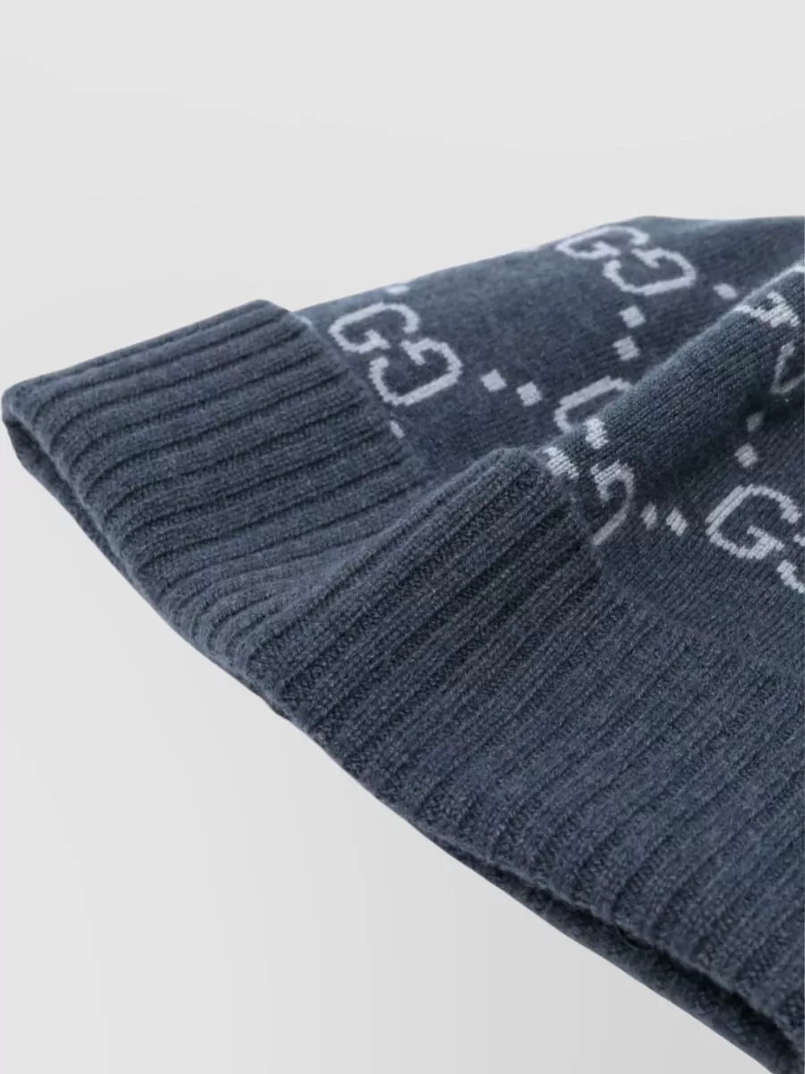 Gucci Nuancie Knitted Hat Ribbed Hem Design