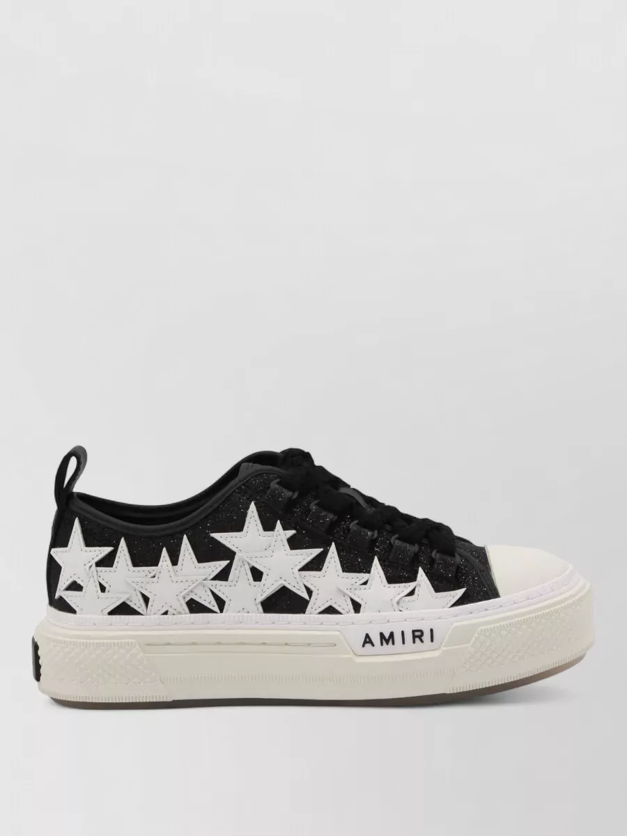 Amiri Star Embellished Low Top Sneakers With Pull Tab