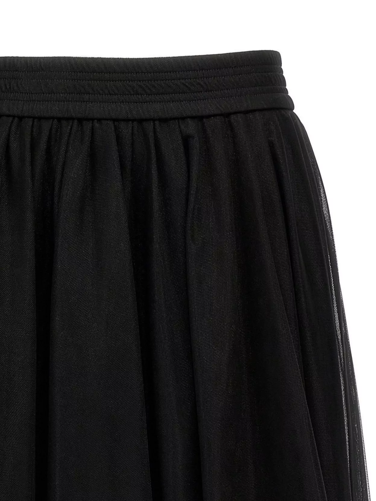 Shop Fabiana Filippi Layered Tulle Midi Length Skirt