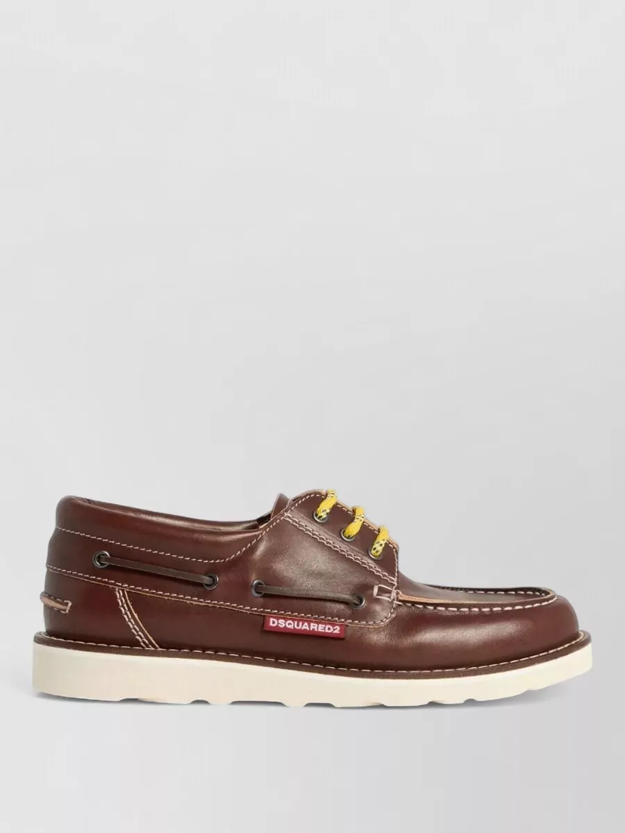 Dsquared2 Leather Boat Shoes