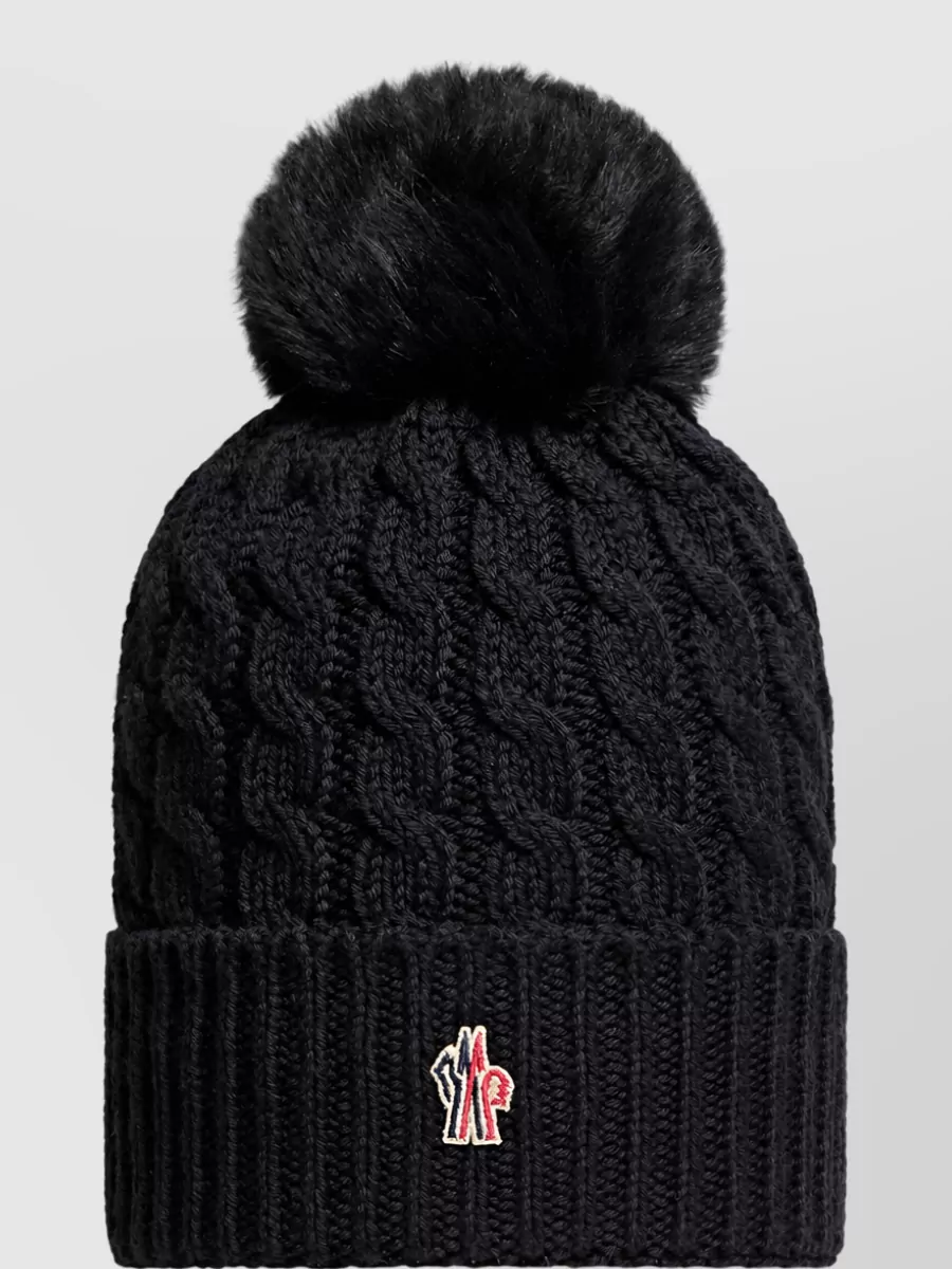 Moncler Cable-Knit Wool Beanie