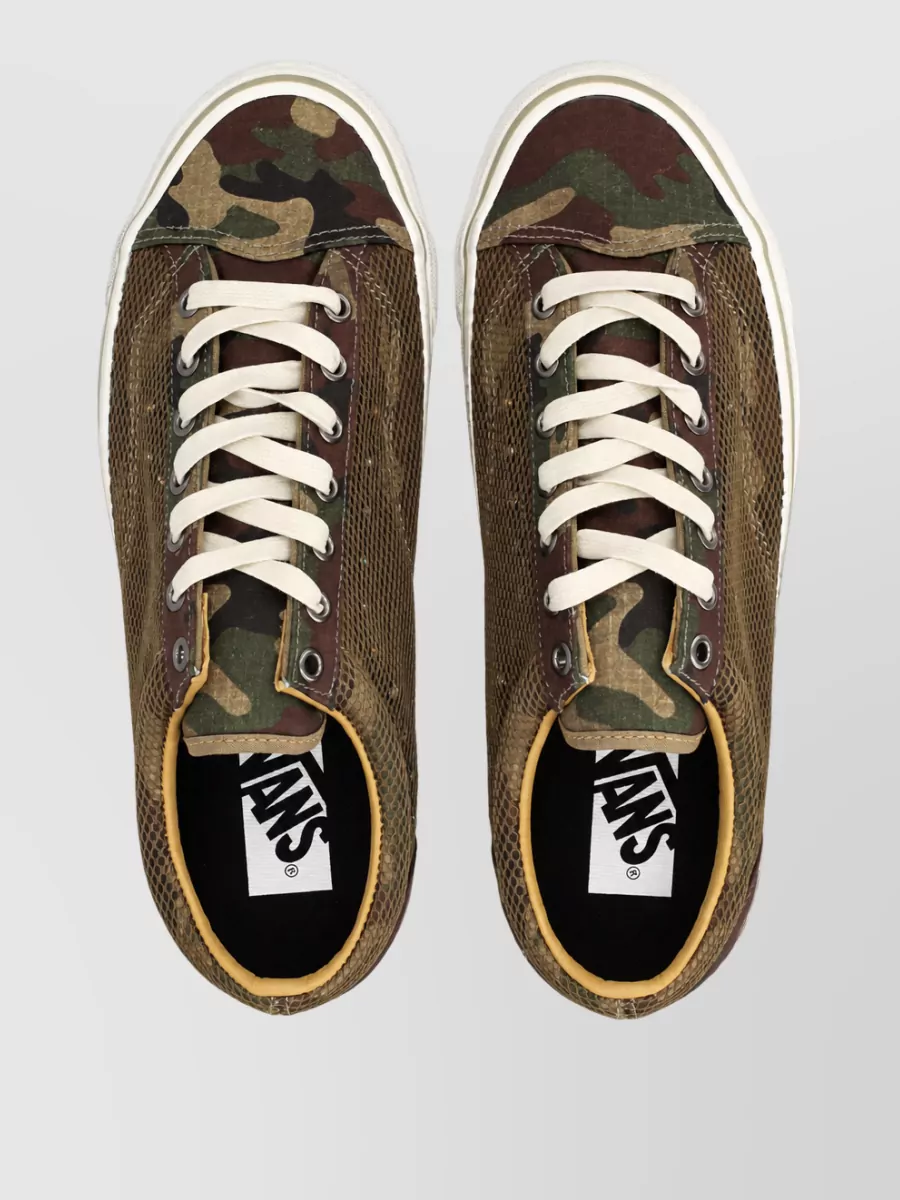 Vans Camouflage-Print Canvas Low-Top Lace-Up Sneakers