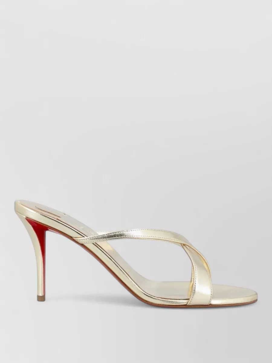 Christian Louboutin Leather High-Heel Mules