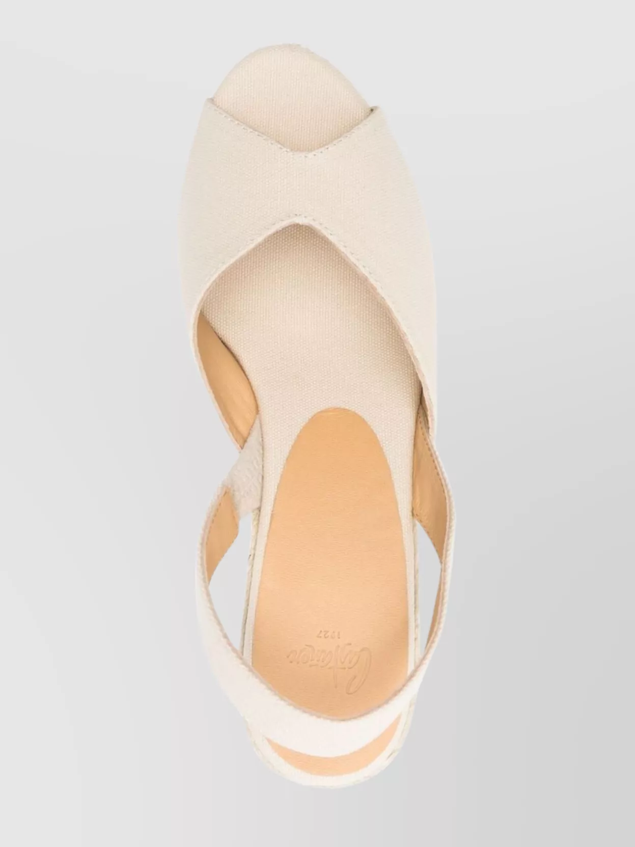 Shop Castaã±er Raffia Wedge Canvas Espadrilles