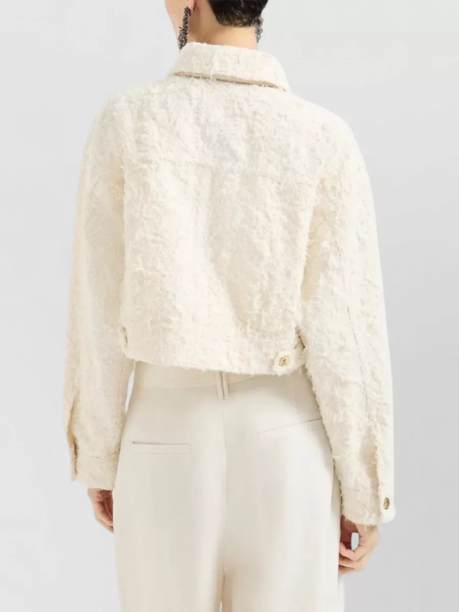 Brunello Cucinelli Denim Cropped Jacket