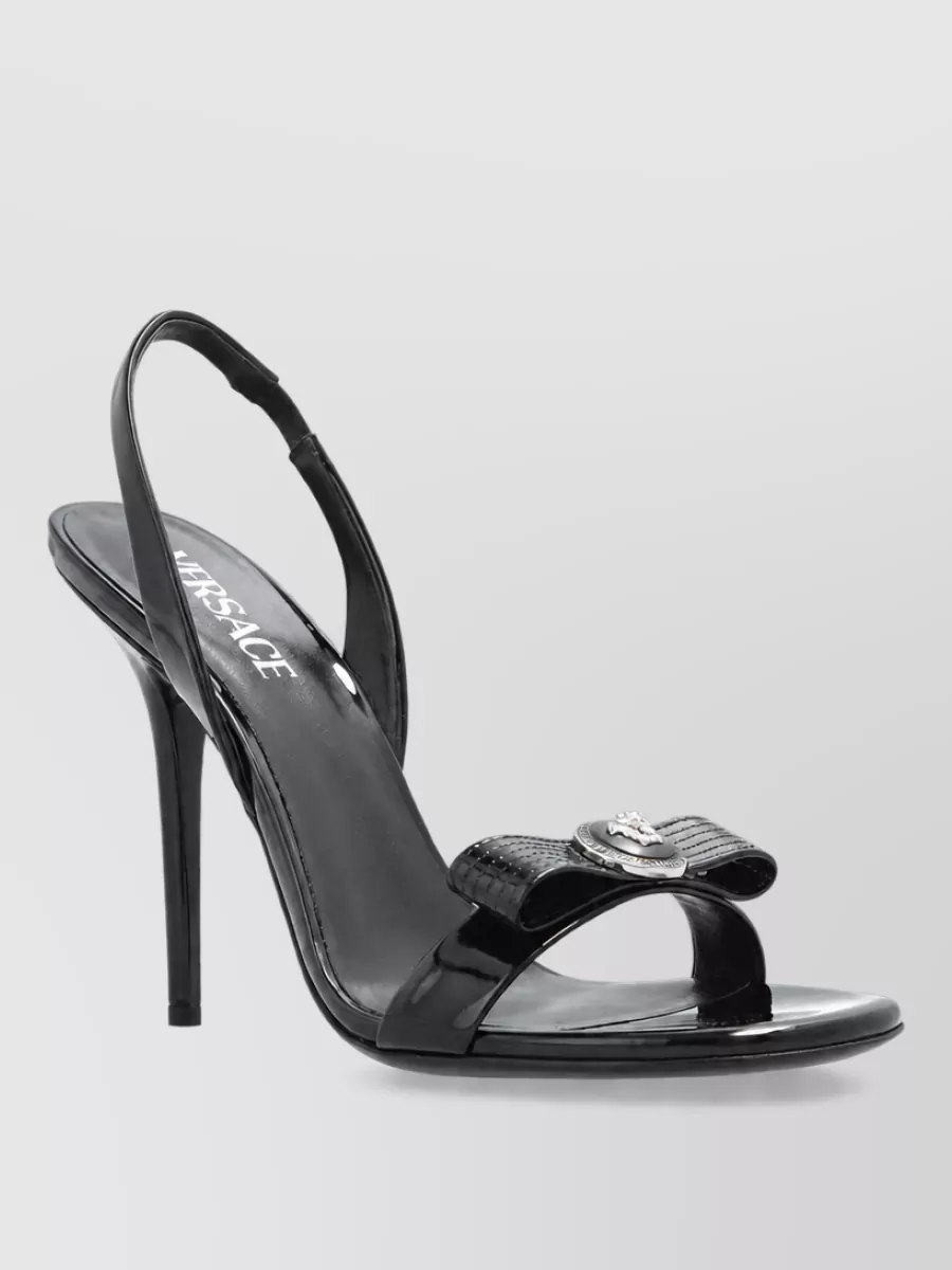 Versace Leather Slingback Sandals