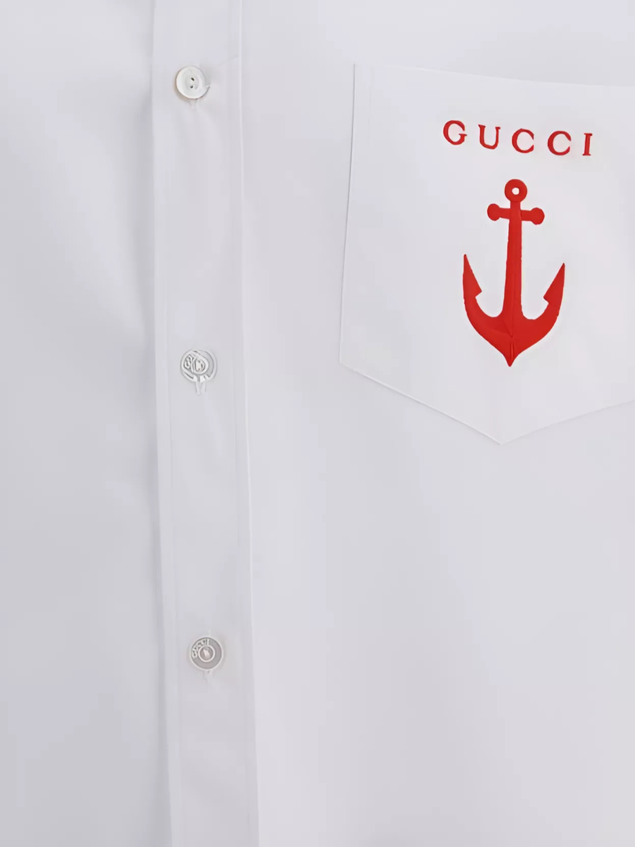 Gucci Cotton Shirt With Front Patch Pocket