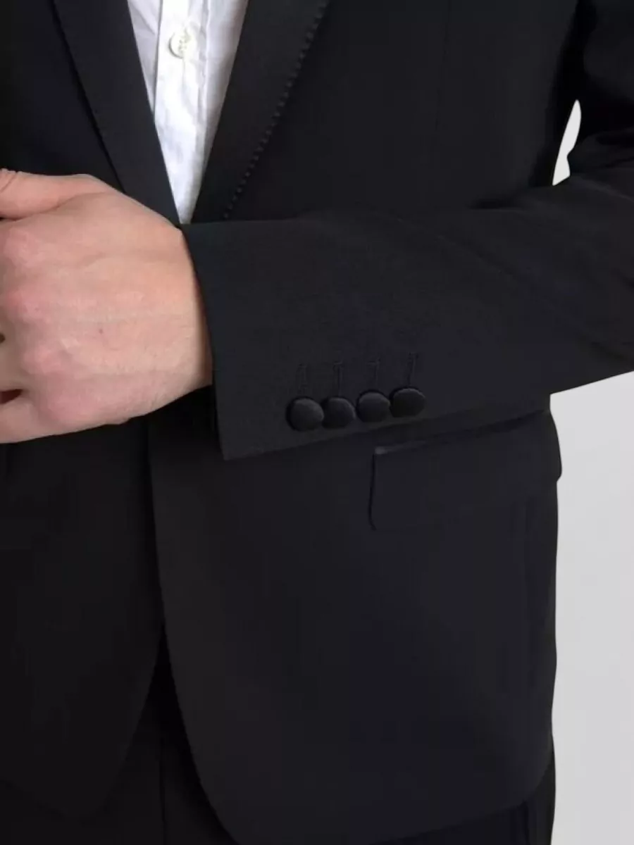 Dolce&Gabbana Wool Silk Slim-Fit Single-Breasted Blazer
