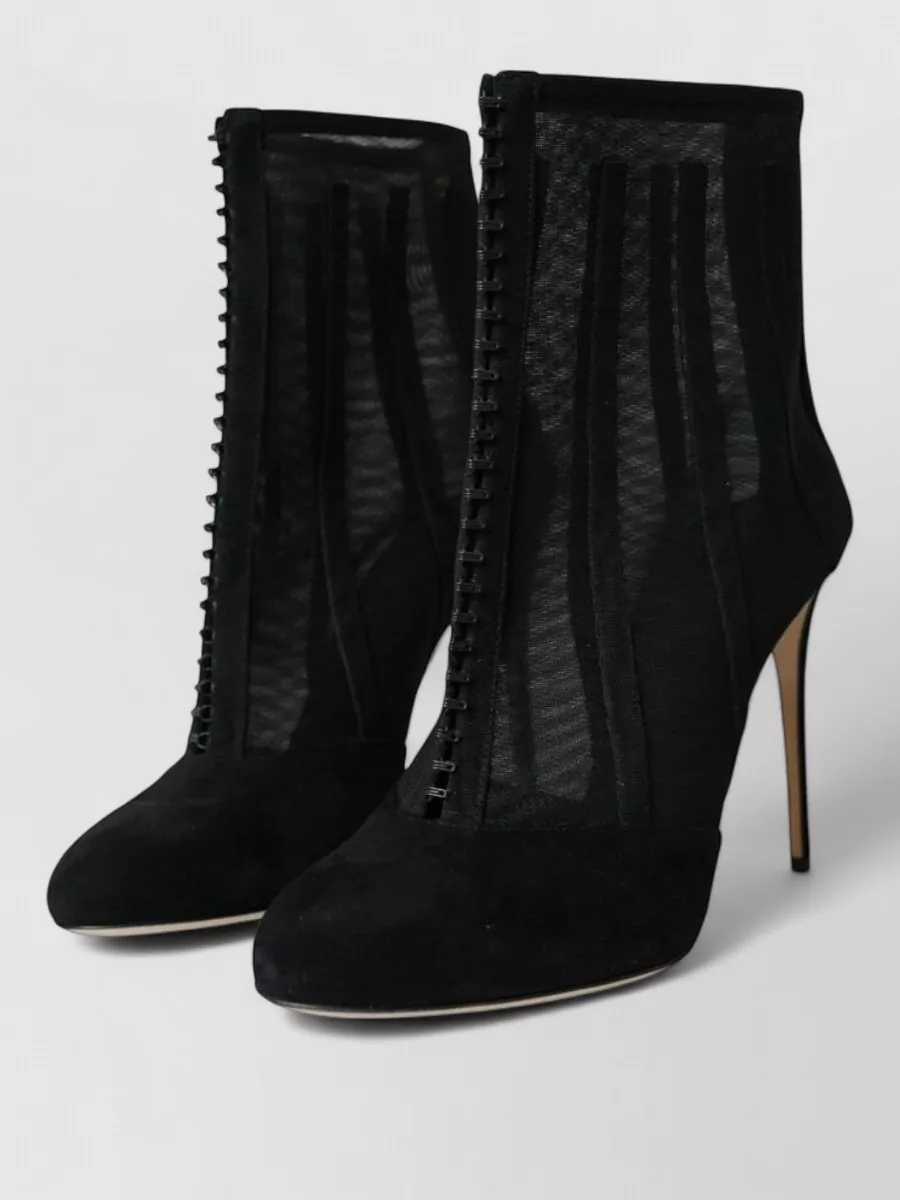 Dolce&Gabbana suede mesh ankle boots