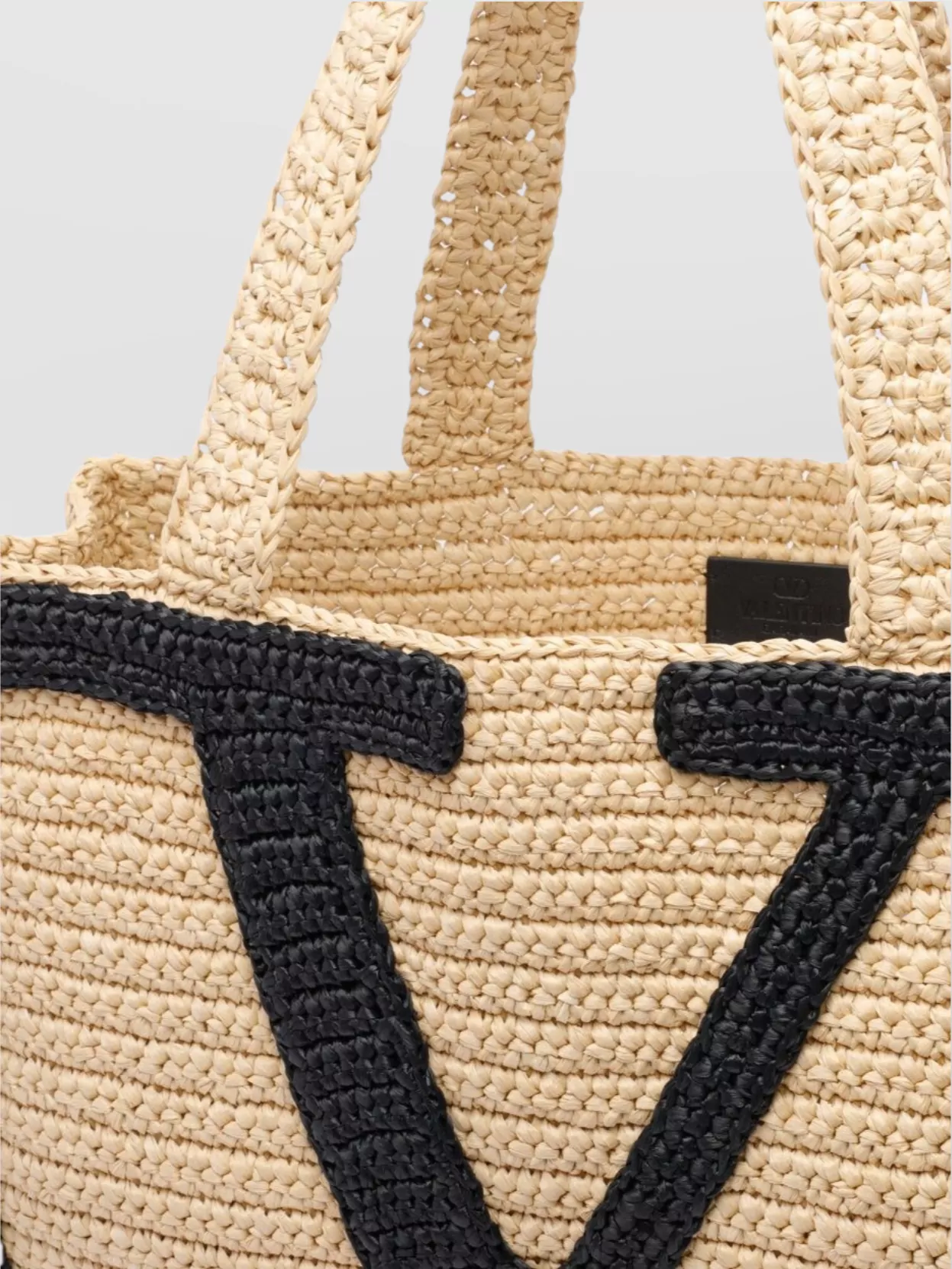 Valentino Garavani Viva Superstar Crochet Woven Texture Tote