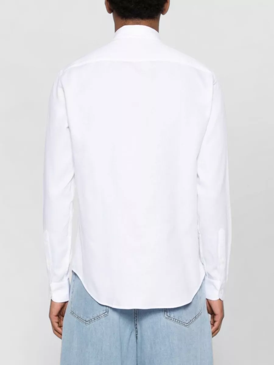 Emporio Armani Cotton Shirt Button Down Collar Long Sleeves