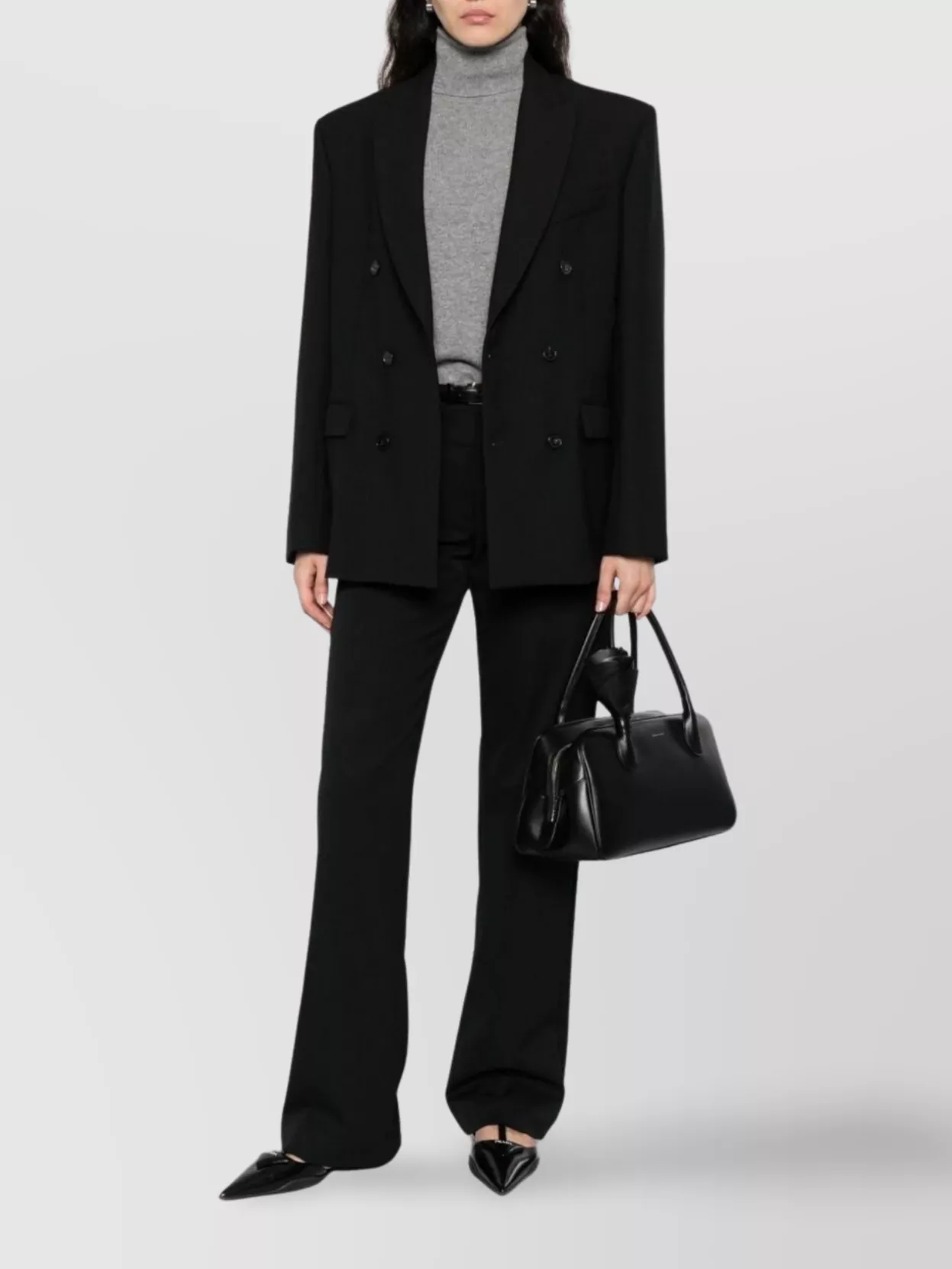 Emporio Armani Luxurious Cashmere Turtleneck Long Sleeve Top