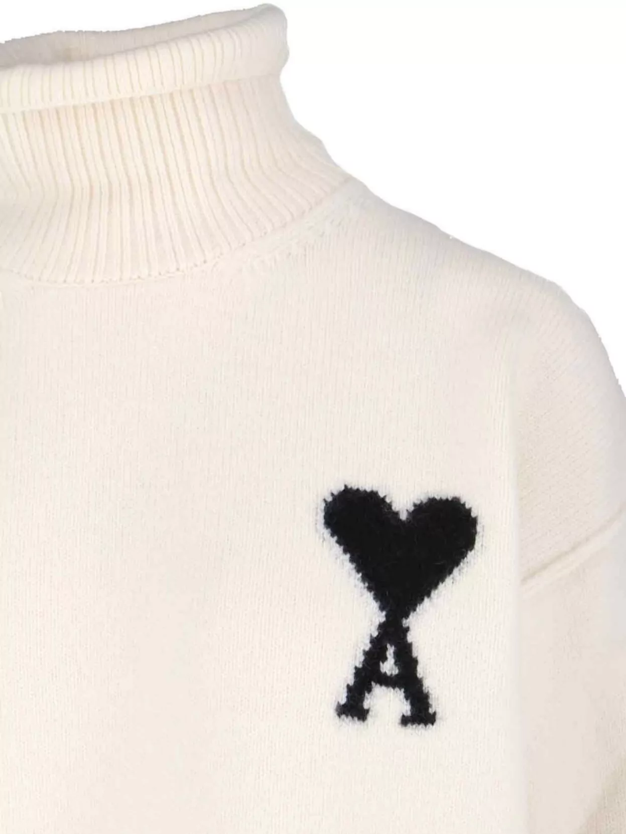 Ami Paris High Neck Knit Sweater