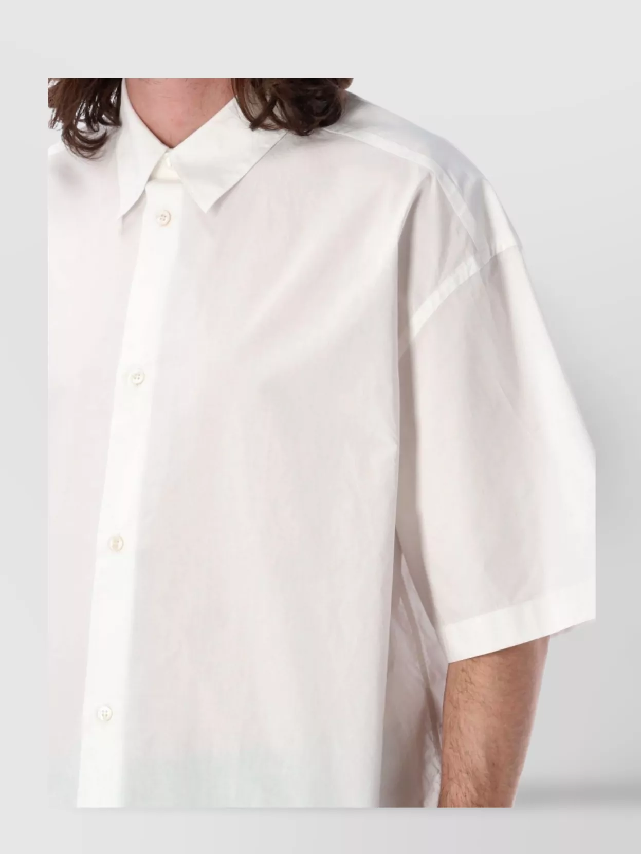 Studio Nicholson Mm Organic Cotton Short Sleeves Shirt